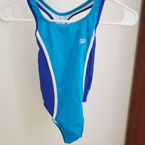 ❤SOLD❤Blue girls size 10 one peice swim suit.
